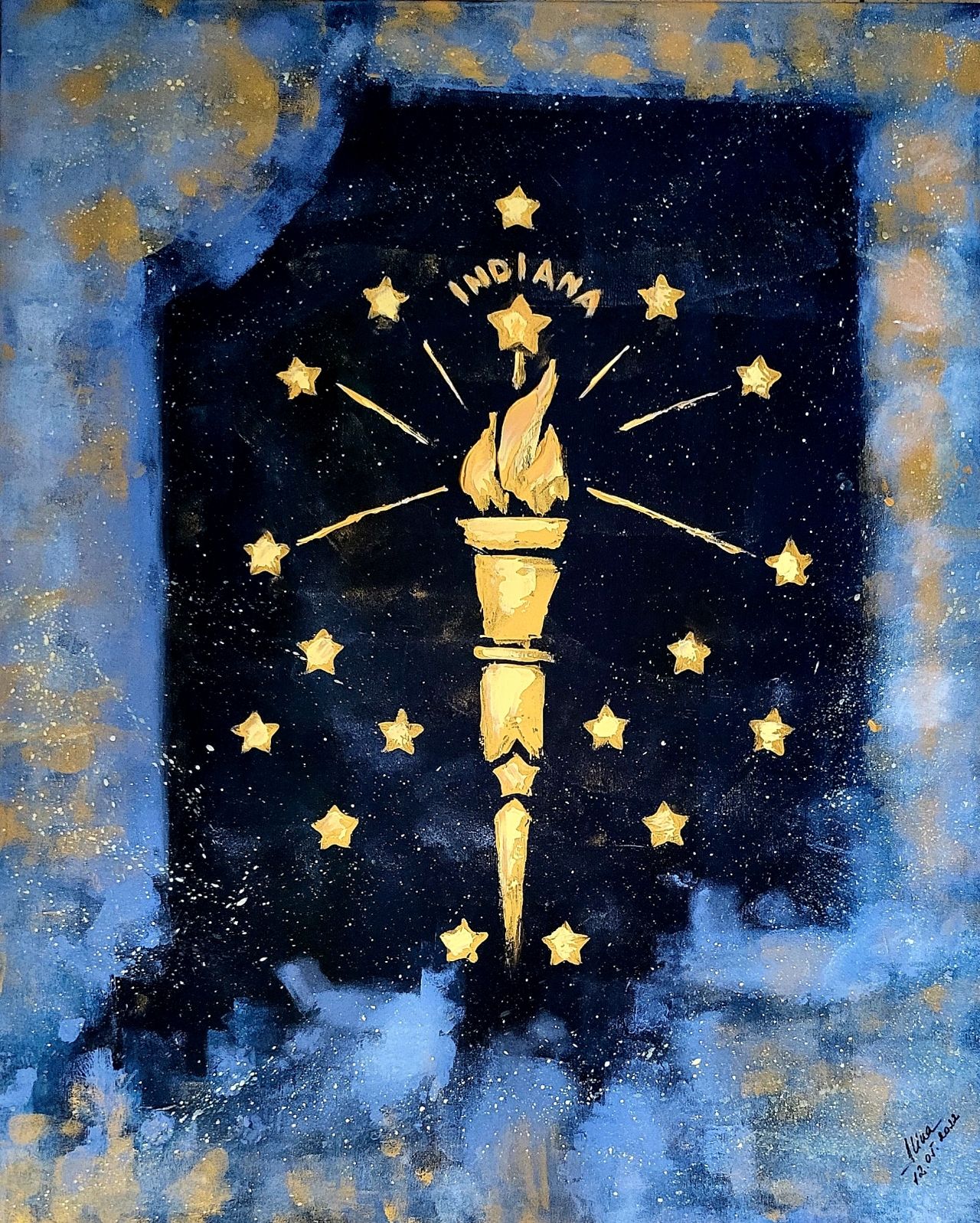 ArteDiAlina.com painting: The Nineteenth Star